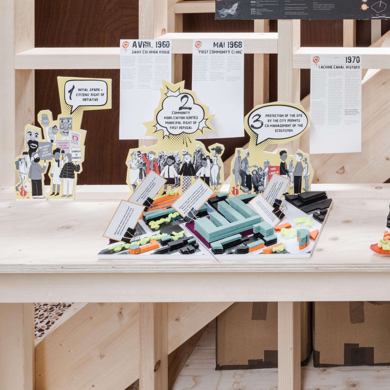 Image of interactive physical model in the pavilion