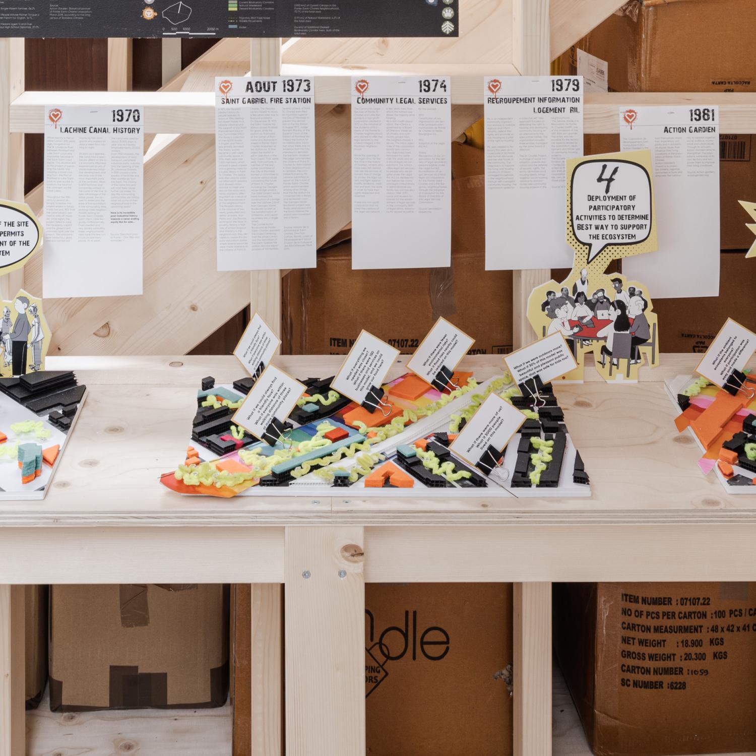 Image of interactive physical model in pavilion