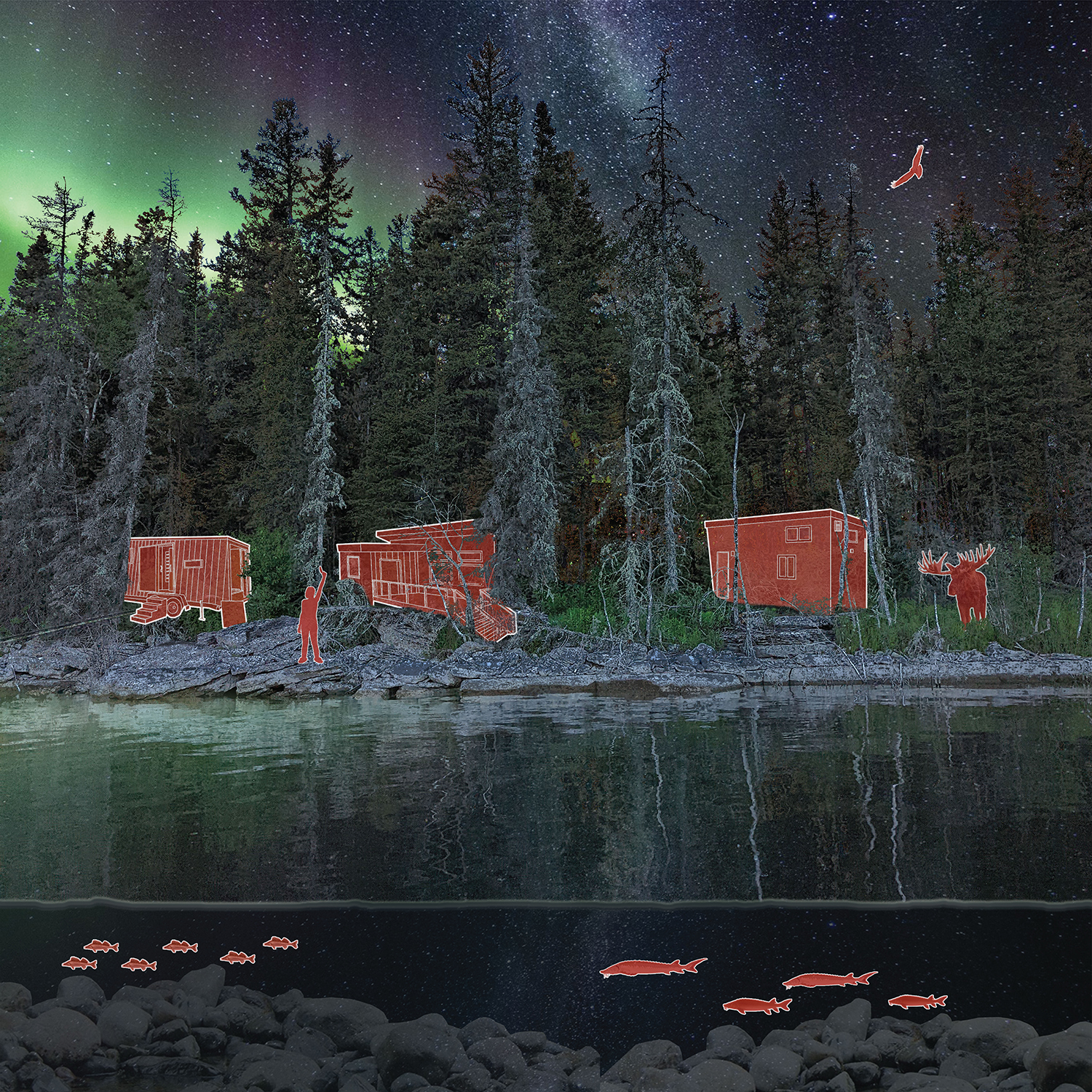 Housing as Cosmology. The water’s edge in the Opaskwayak Cree Nation territory shows the interconnectedness of all living beings. 